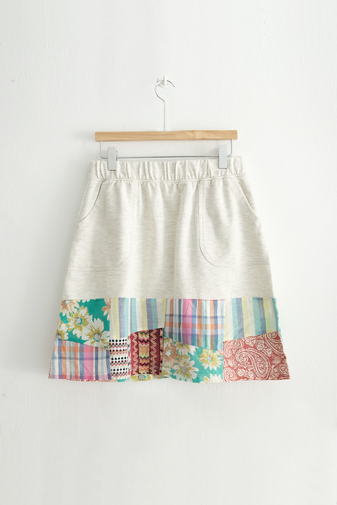 [vintage] Titicaca patchwork mini skirt