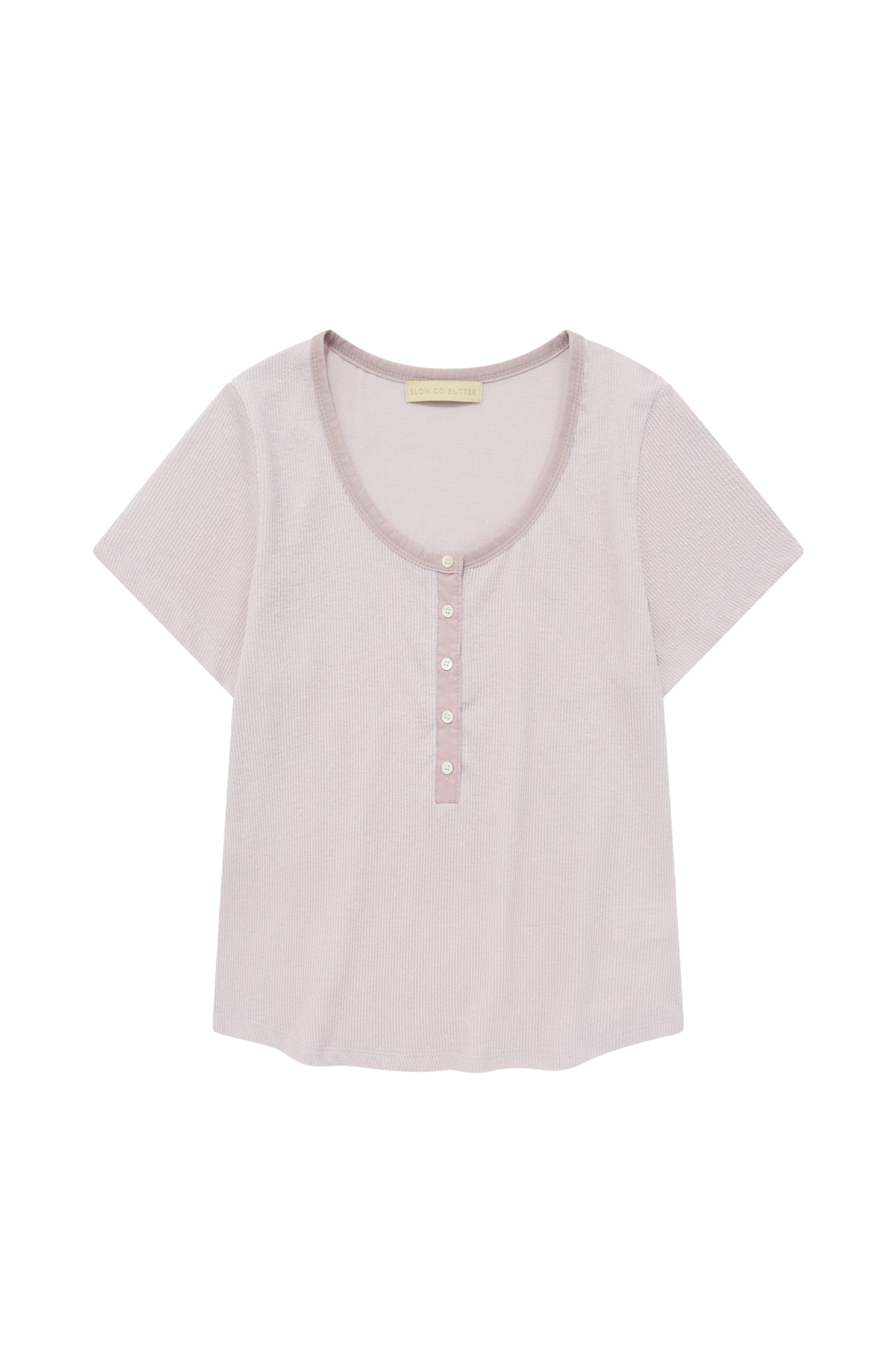 [SLOCO] Ines henley tshirt, lilac pink