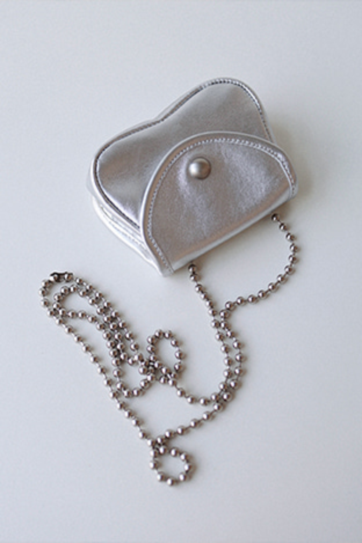 [mimunae] Teenie Ballchain bag, silver