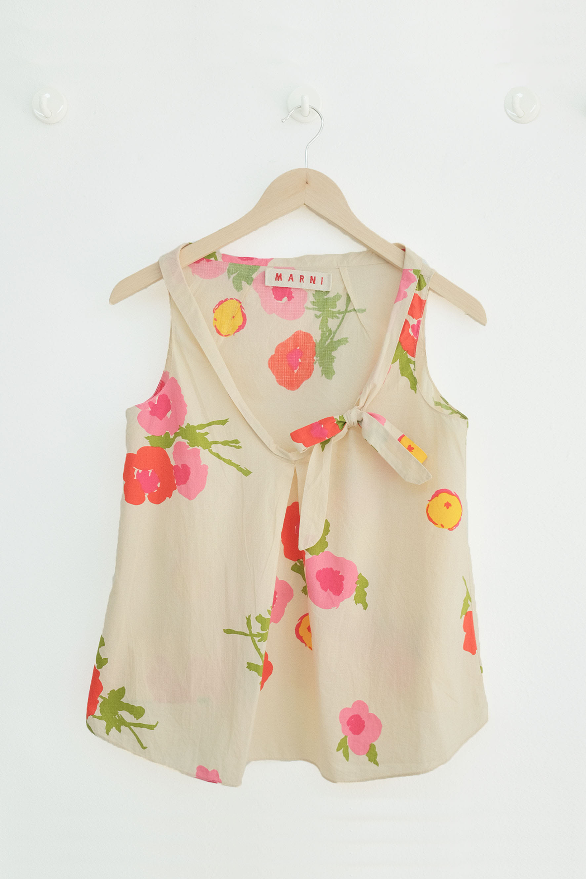 [vintage] Marni floral sleeveless blouse