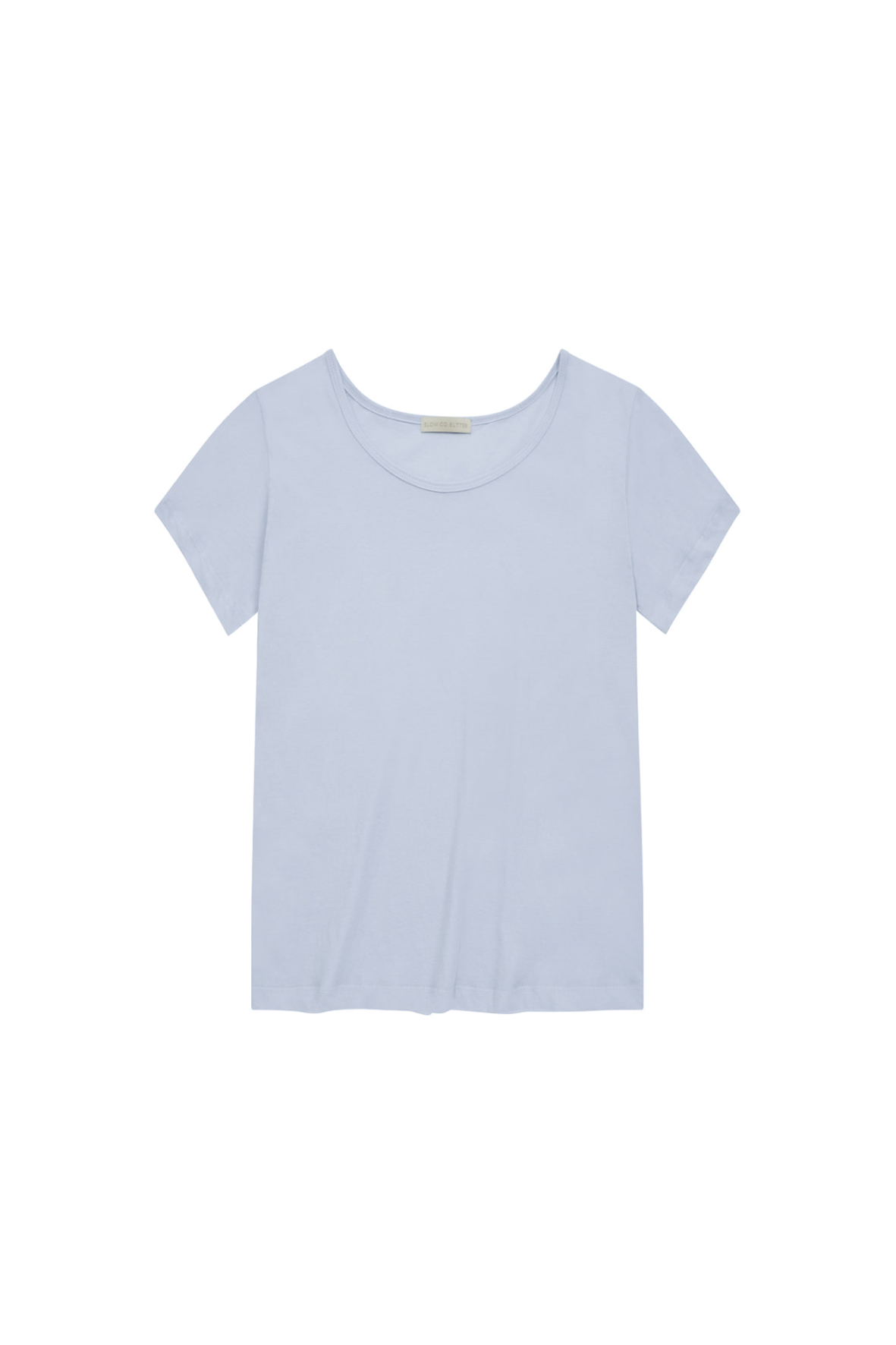 [SLOCO] Soft u neck tshirt, light blue