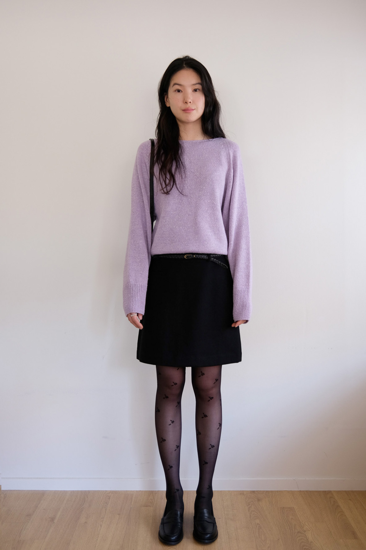 Tidy wool mini skirt (3col)