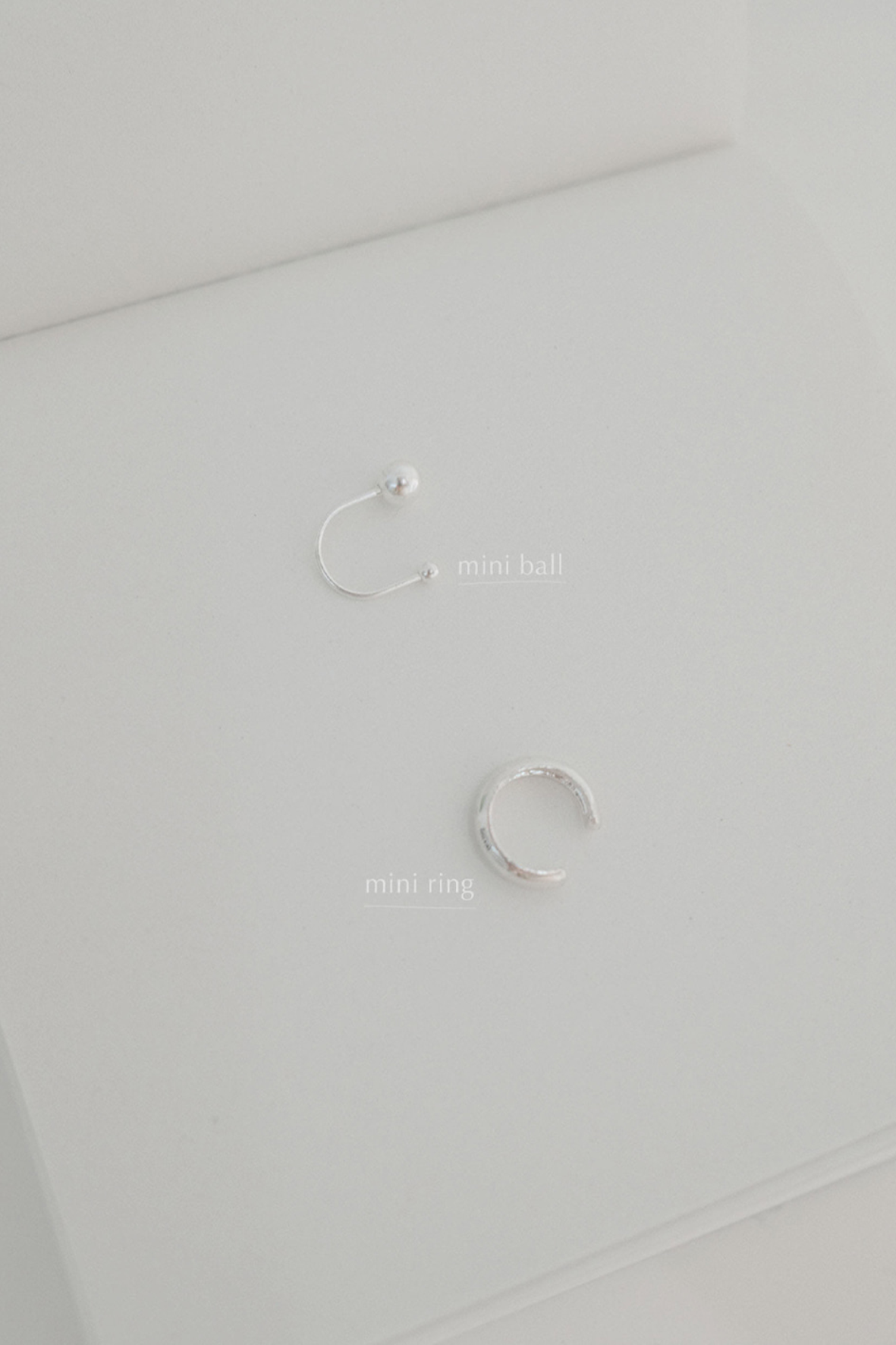 Simple daily earcuff *silver 925 (2type)