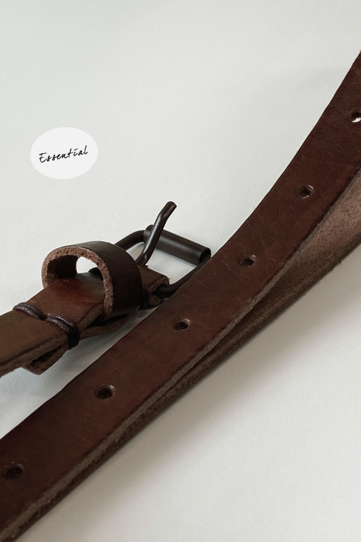 Vintage leather belt, 2col