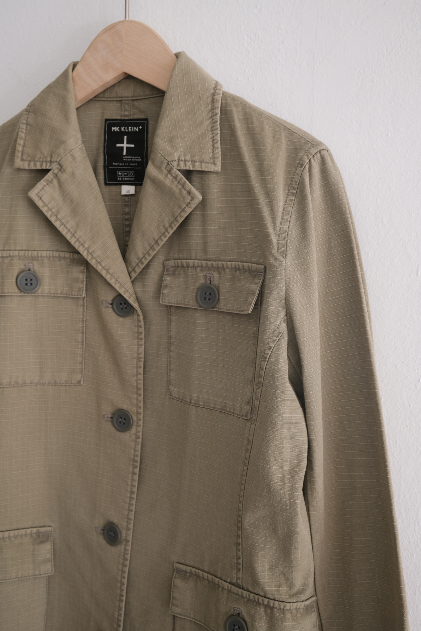 [vintage] Khaki cotton washing jacket